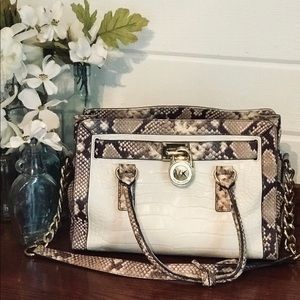 Michael Kors snake skin purse